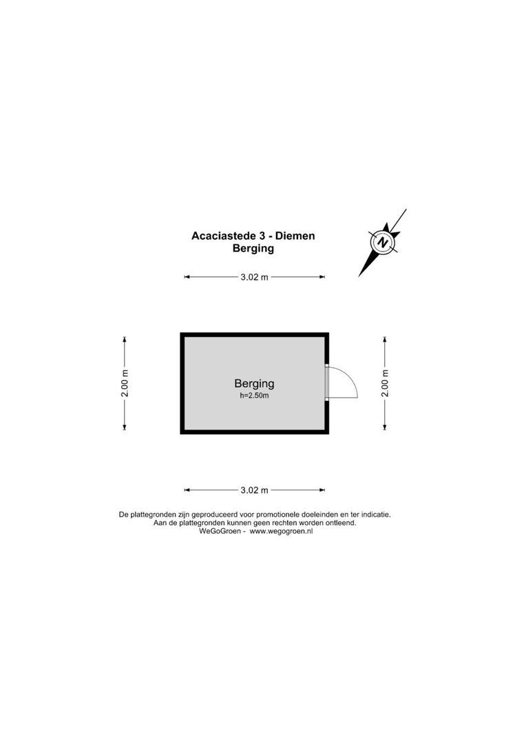 Acaciastede 3, Diemen plattegrond-3