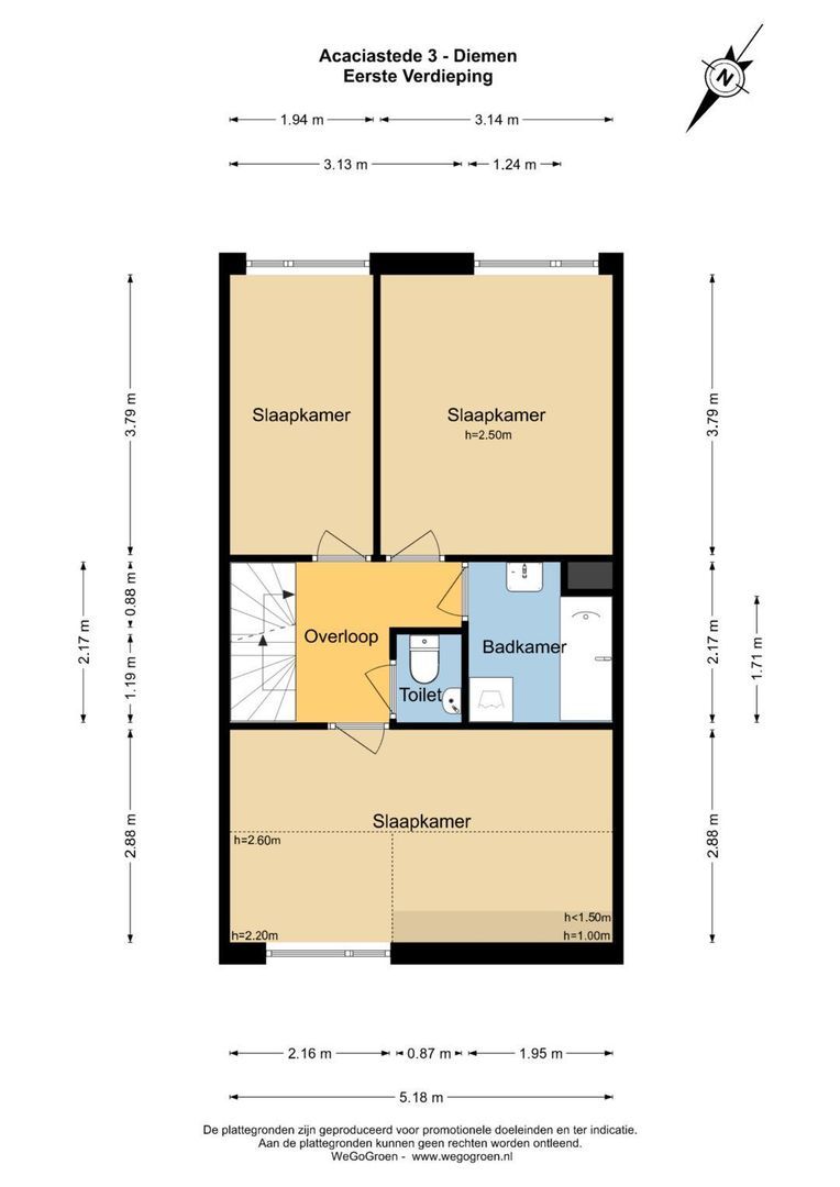 Acaciastede 3, Diemen plattegrond-6