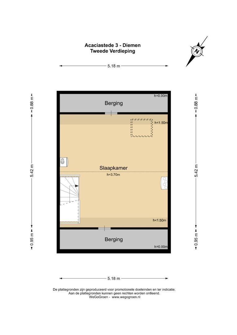 Acaciastede 3, Diemen plattegrond-12