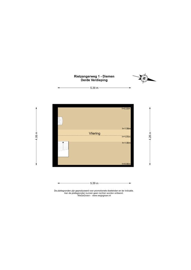 Rietzangerweg 1, Diemen plattegrond-7
