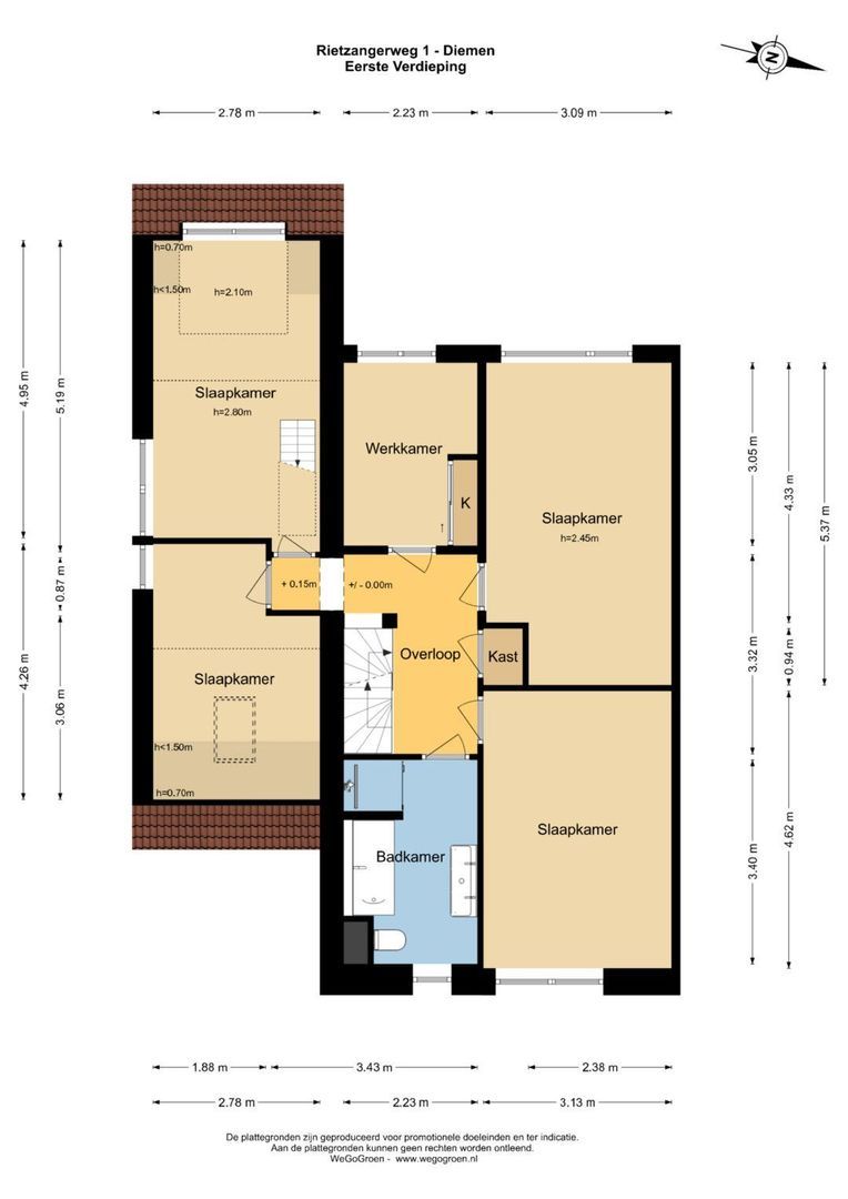 Rietzangerweg 1, Diemen plattegrond-10