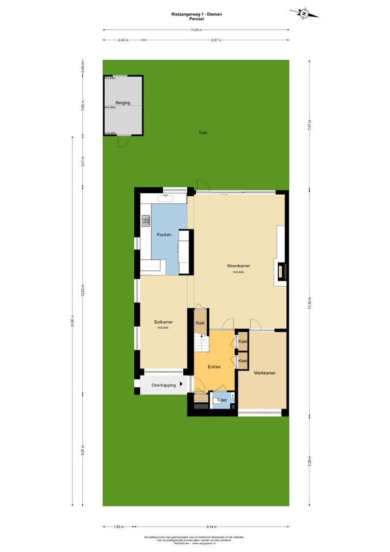 Rietzangerweg 1, Diemen plattegrond-13