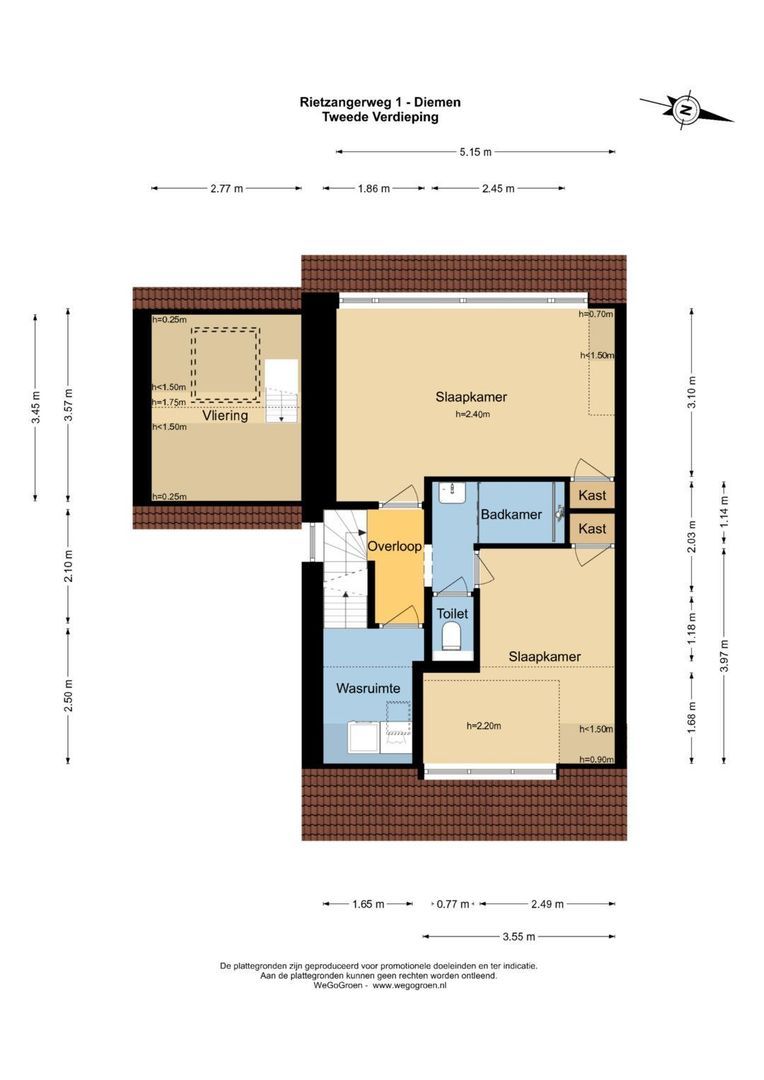 Rietzangerweg 1, Diemen plattegrond-16