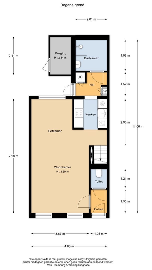 Schoolmeestersstraat 83, Zaandam plattegrond-0
