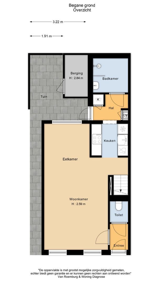 Schoolmeestersstraat 83, Zaandam plattegrond-1
