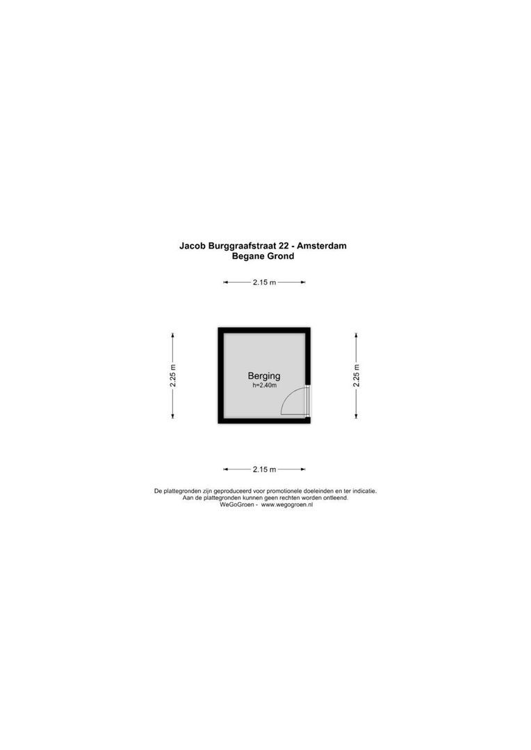 Jacob Burggraafstraat 22, Amsterdam plattegrond-0