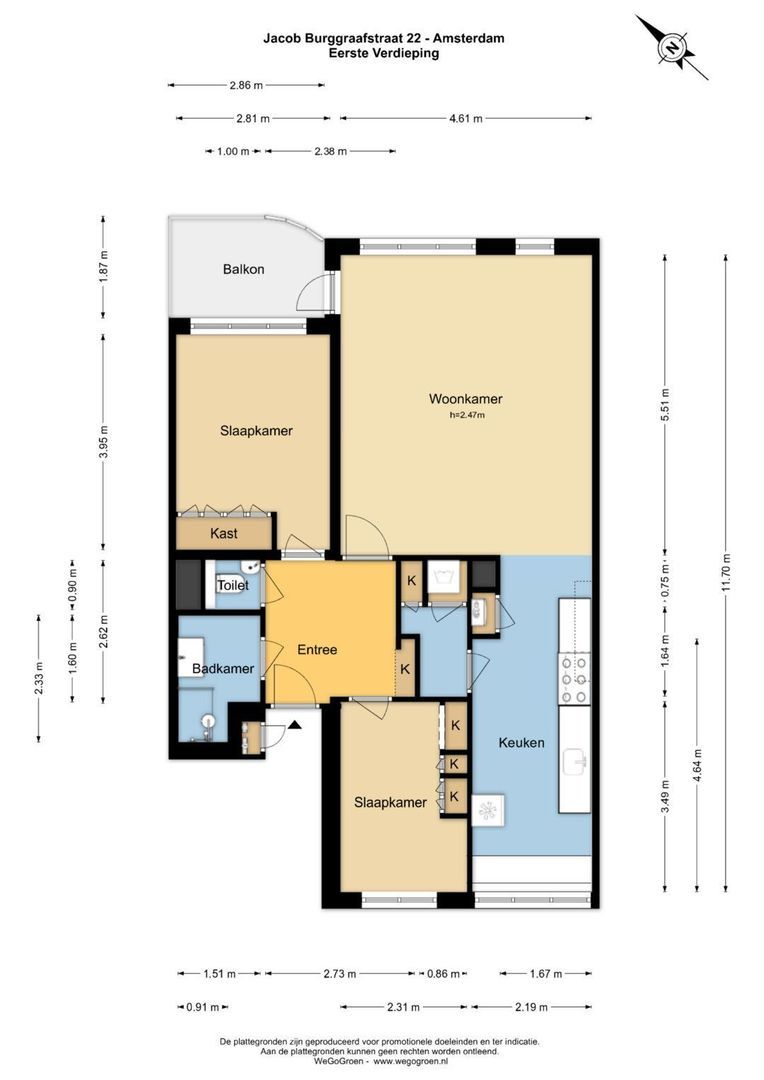 Jacob Burggraafstraat 22, Amsterdam plattegrond-2