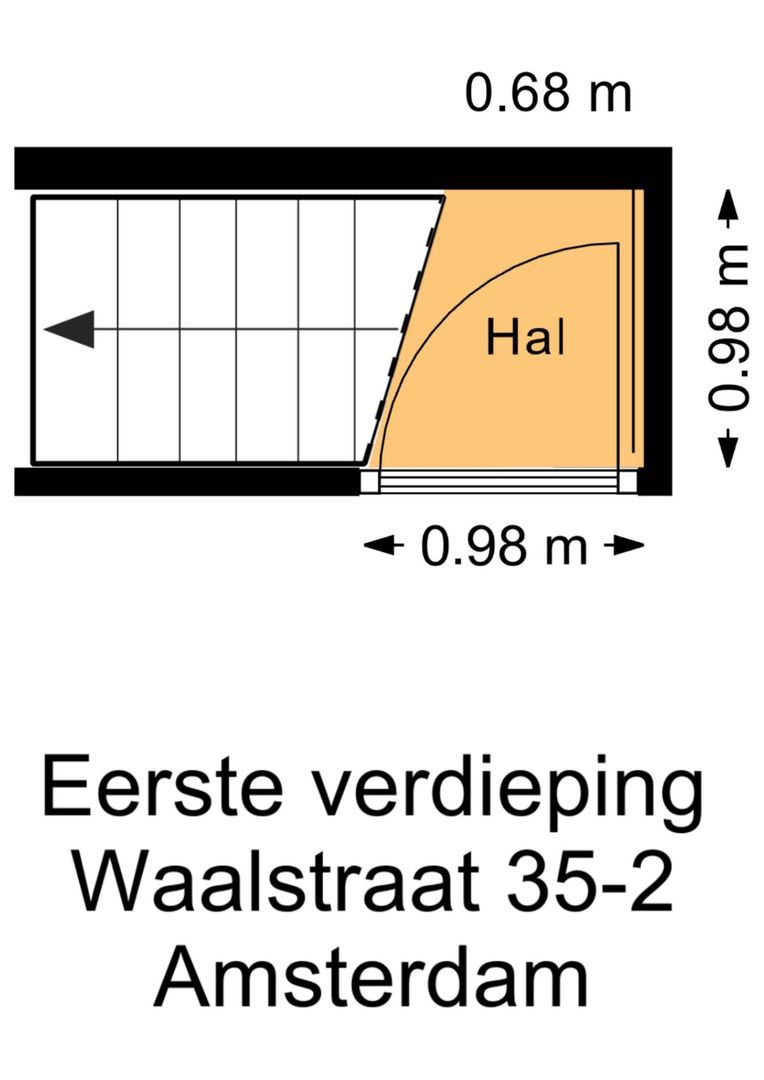 Waalstraat 35 2, Amsterdam plattegrond-1