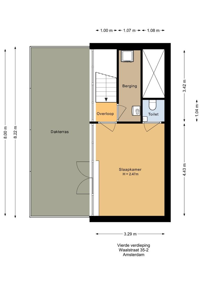 Waalstraat 35 2, Amsterdam plattegrond-3