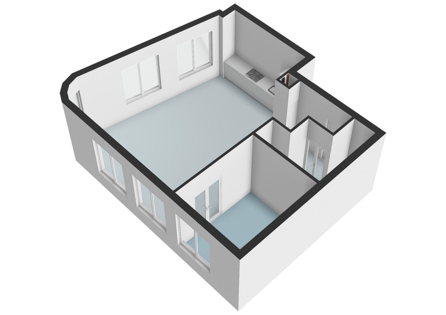 Warmoesstraat 64 1, Amsterdam plattegrond-1