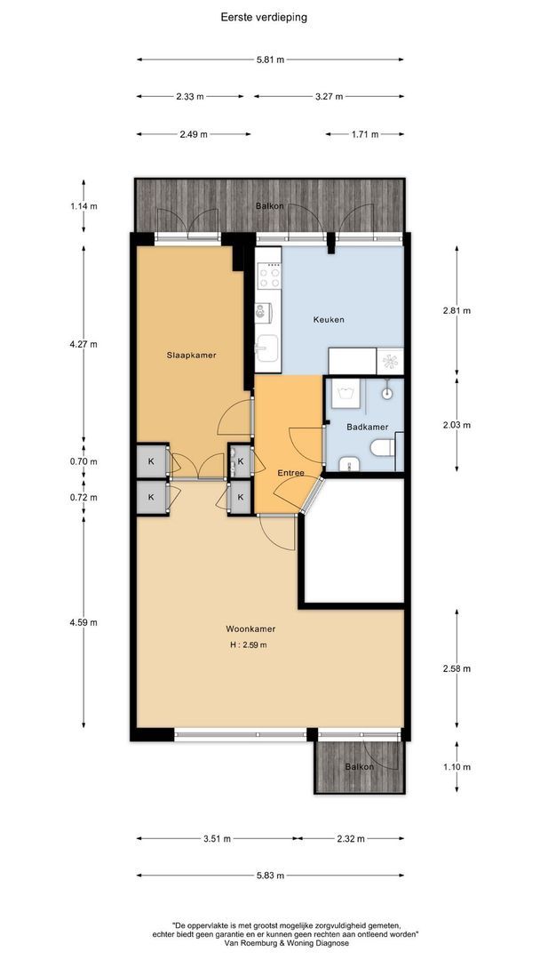 Ferguutstraat 12 1, Amsterdam plattegrond-0