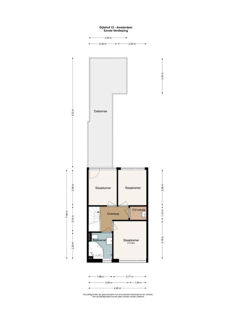 Dijlehof 12, Amsterdam plattegrond-1