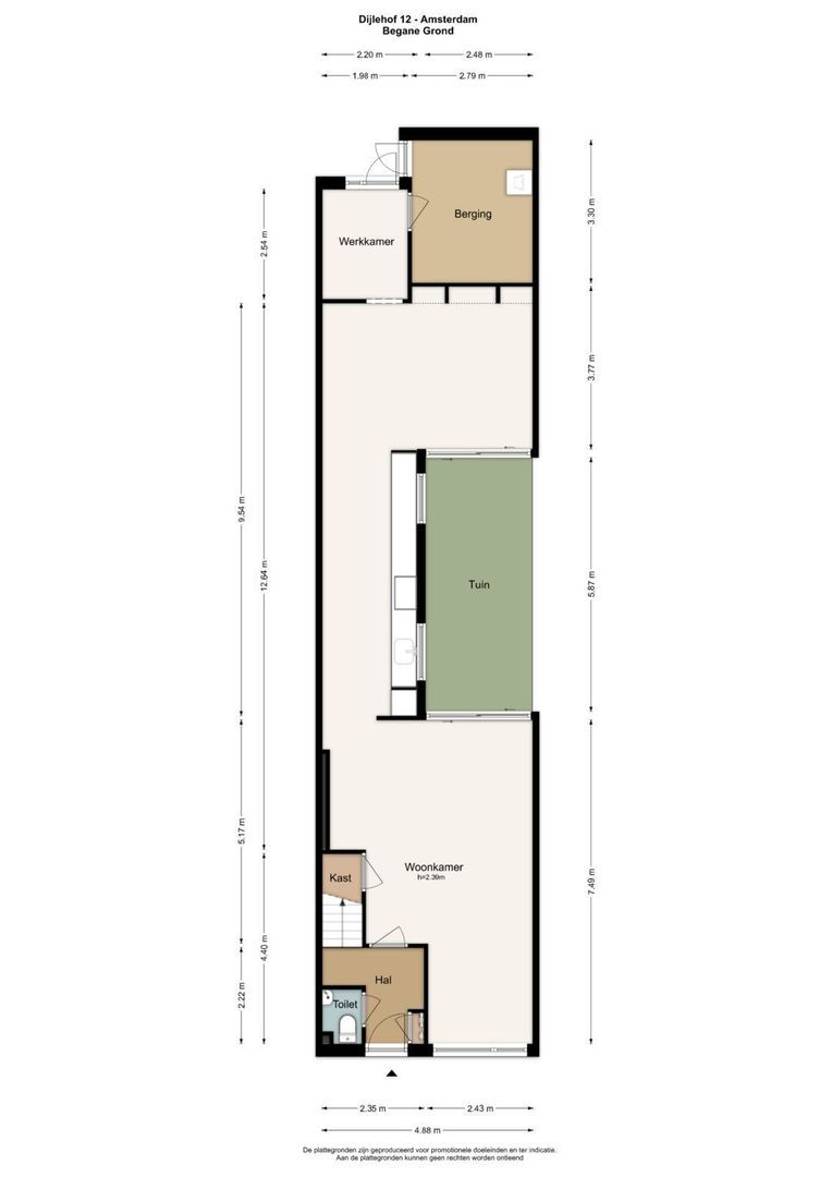 Dijlehof 12, Amsterdam plattegrond-0