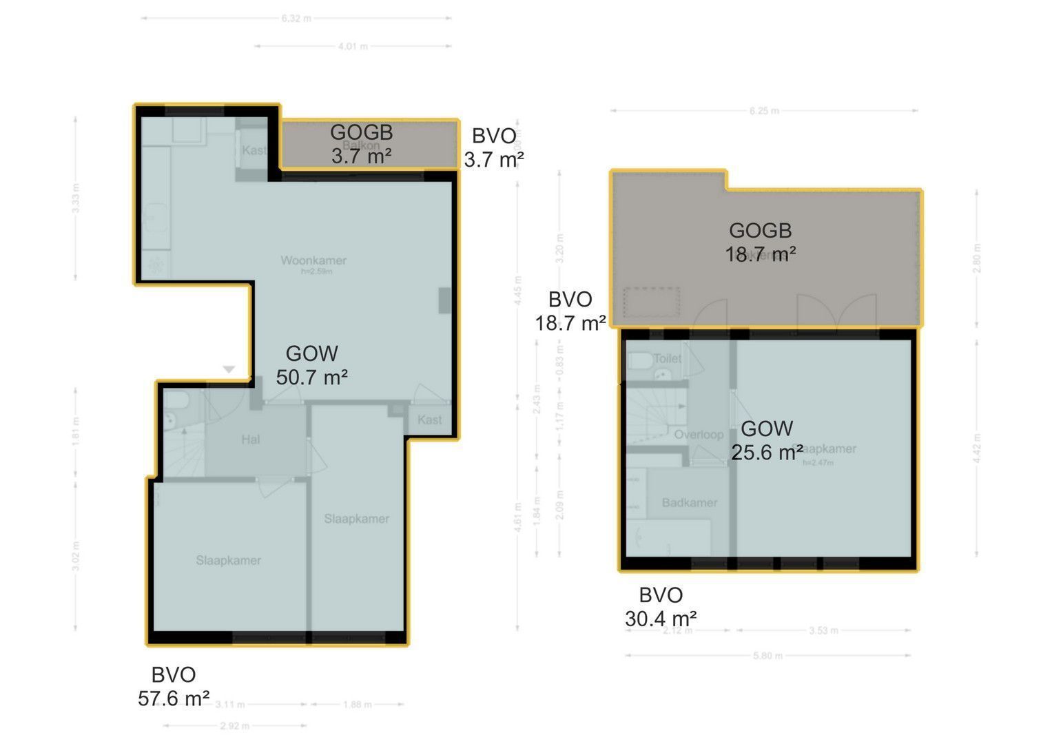 Bestevâerstraat 99 3, Amsterdam plattegrond-2