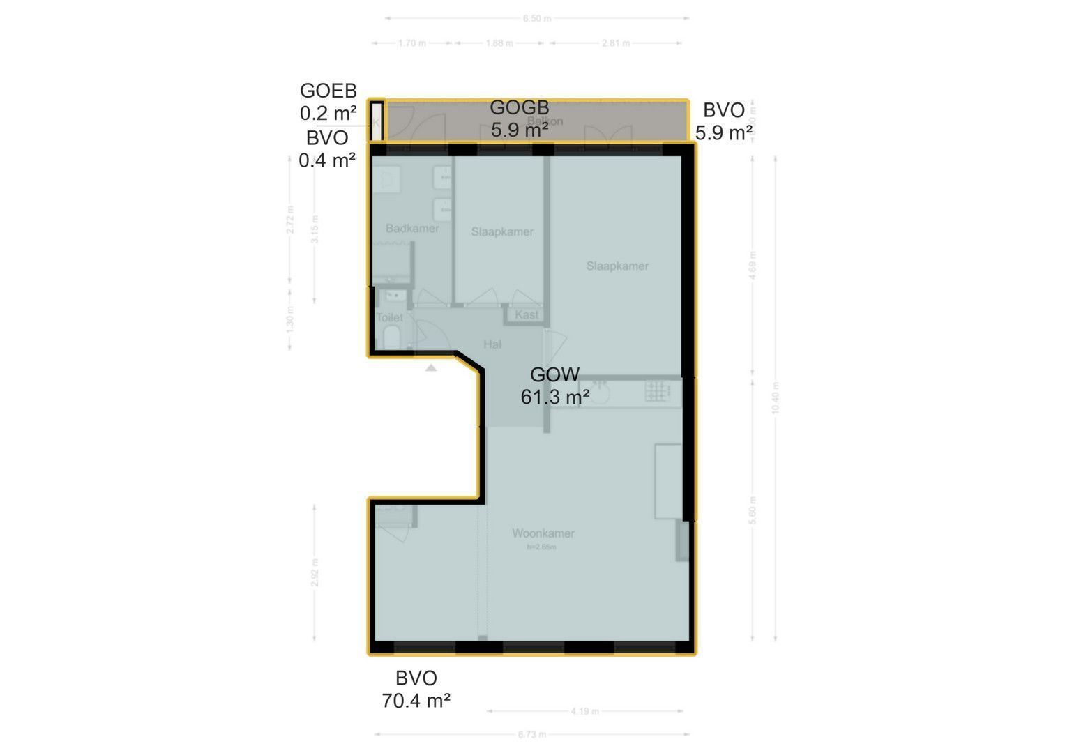 Admiralengracht 87 2, Amsterdam plattegrond-1