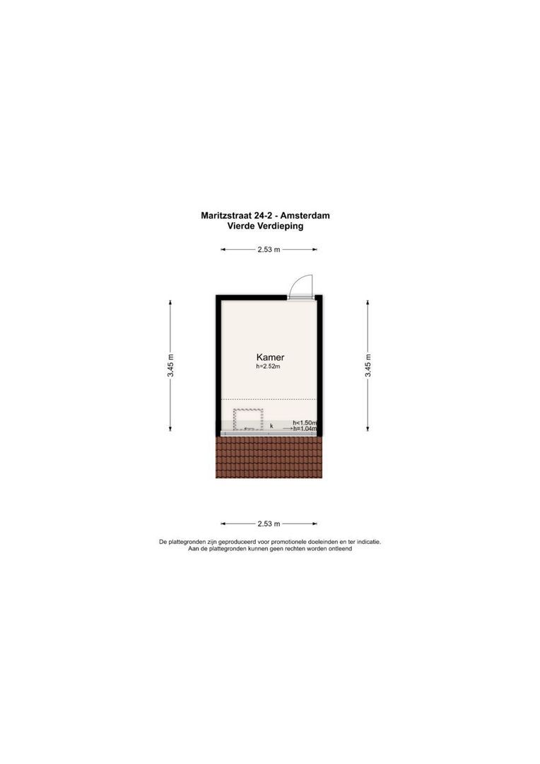 Maritzstraat 24 2, Amsterdam plattegrond-1