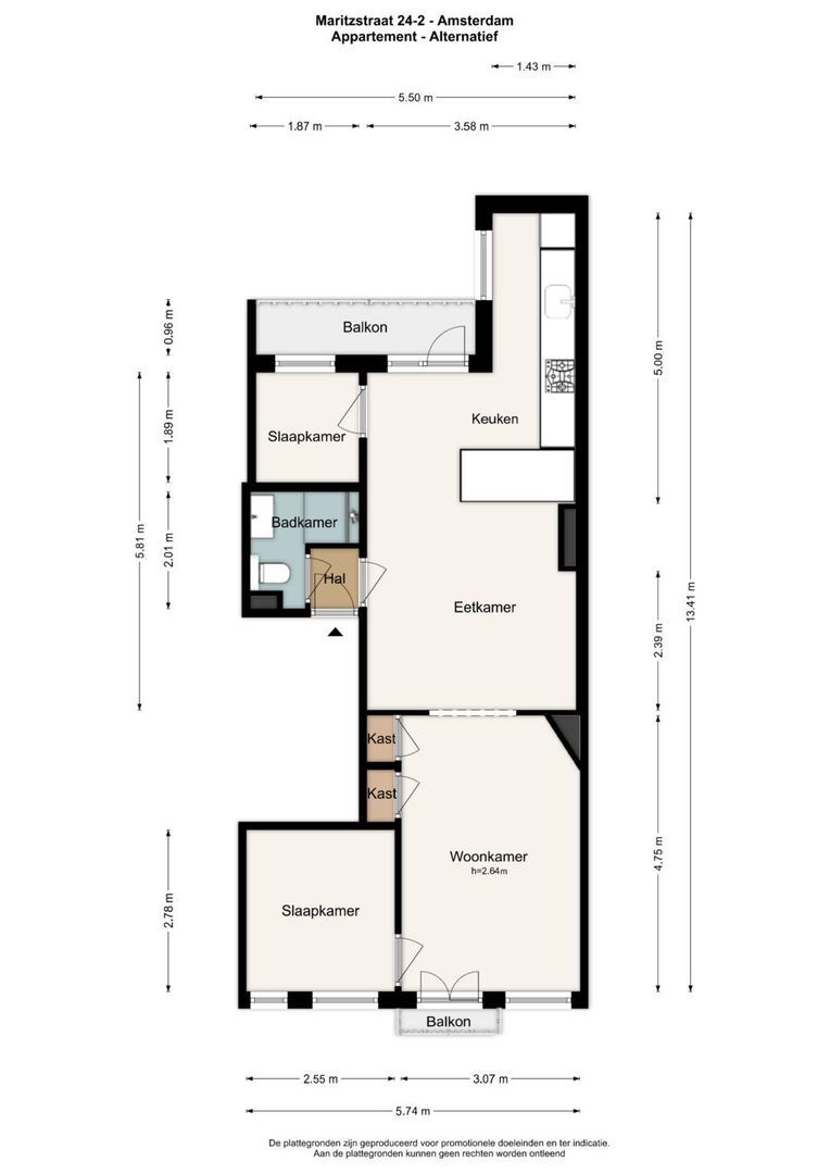 Maritzstraat 24 2, Amsterdam plattegrond-3