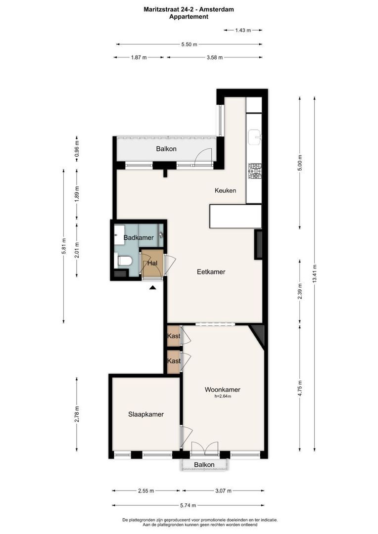 Maritzstraat 24 2, Amsterdam plattegrond-2