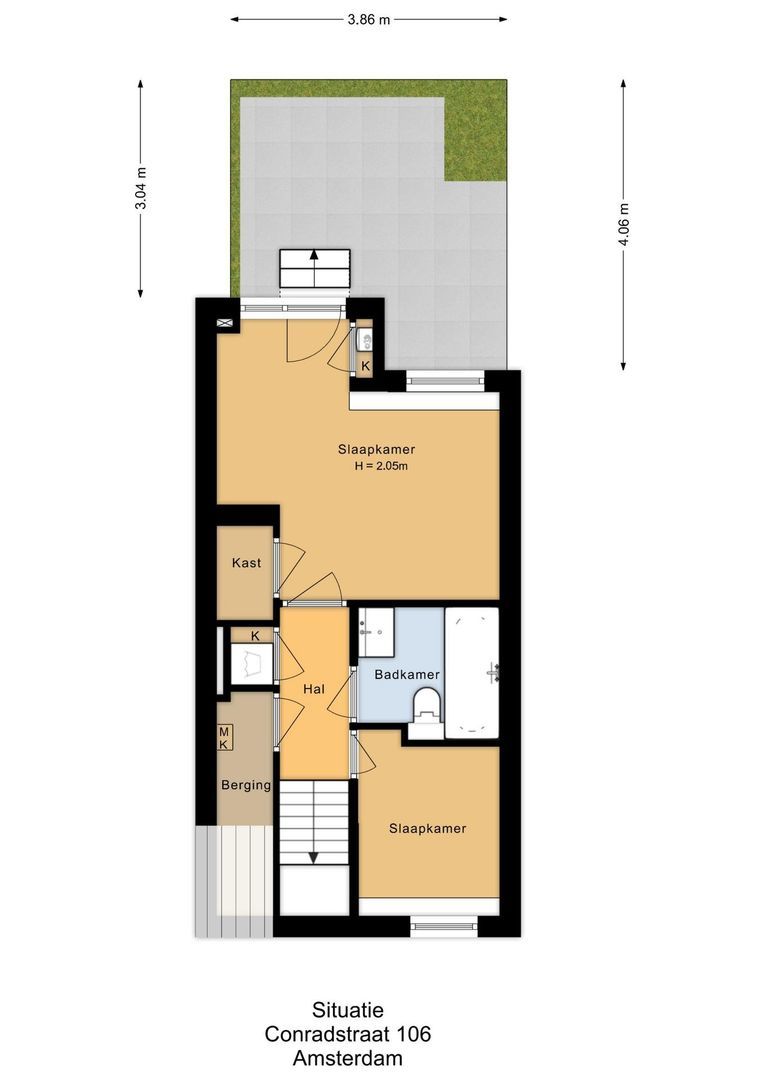 Conradstraat 106 H, Amsterdam plattegrond-2