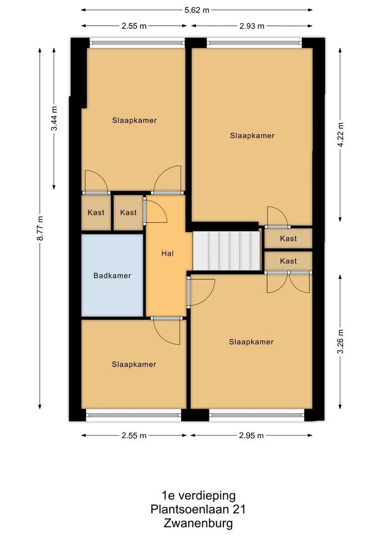 Plantsoenlaan 21, Zwanenburg plattegrond-1