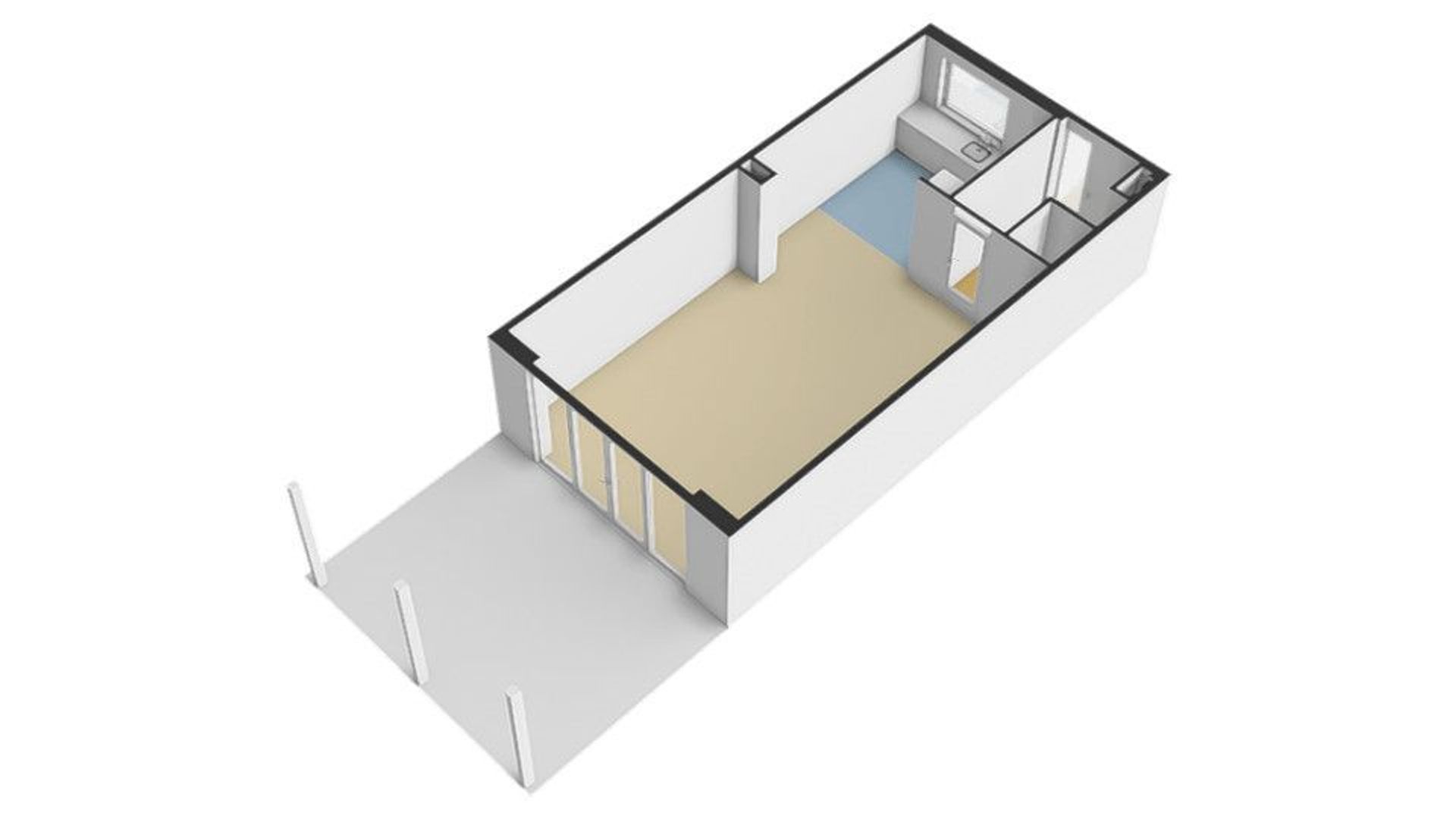 Stentorstraat 63 B, Amsterdam plattegrond-2