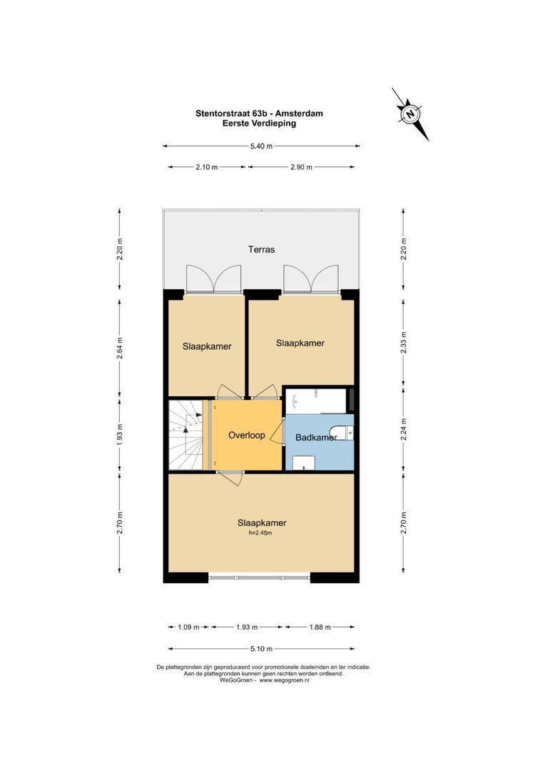 Stentorstraat 63 B, Amsterdam plattegrond-4