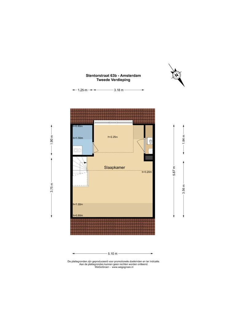 Stentorstraat 63 B, Amsterdam plattegrond-13