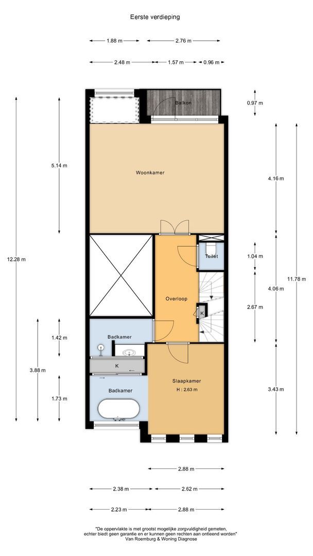 Klaprozenweg 45 D 1, Amsterdam plattegrond-1