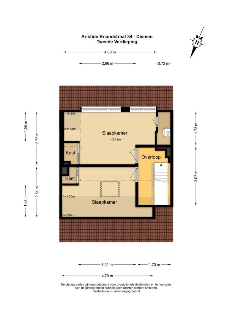 Aristide Briandstraat 34, Diemen plattegrond-3