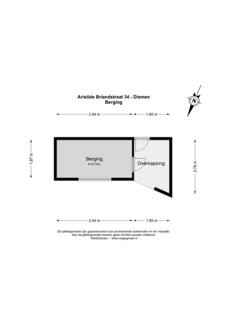 Aristide Briandstraat 34, Diemen plattegrond-4