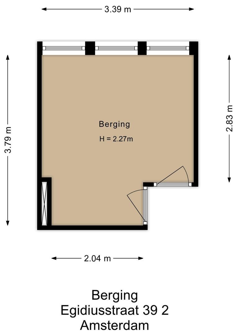 Egidiusstraat 39 2, Amsterdam plattegrond-1