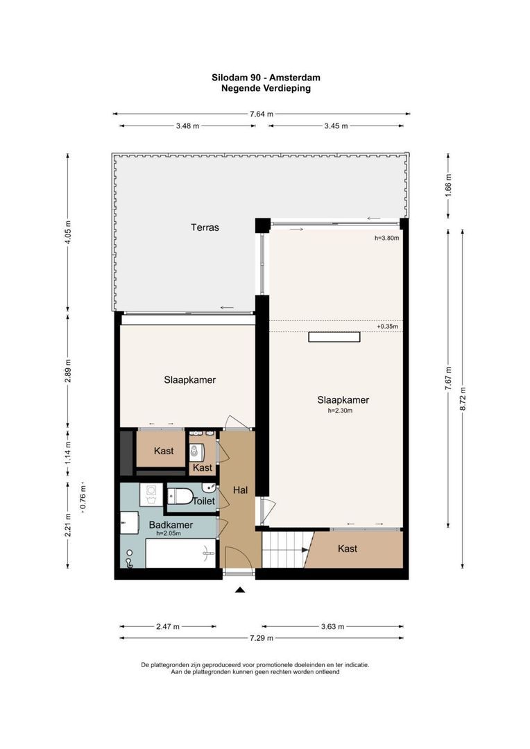 Silodam 90, Amsterdam plattegrond-2