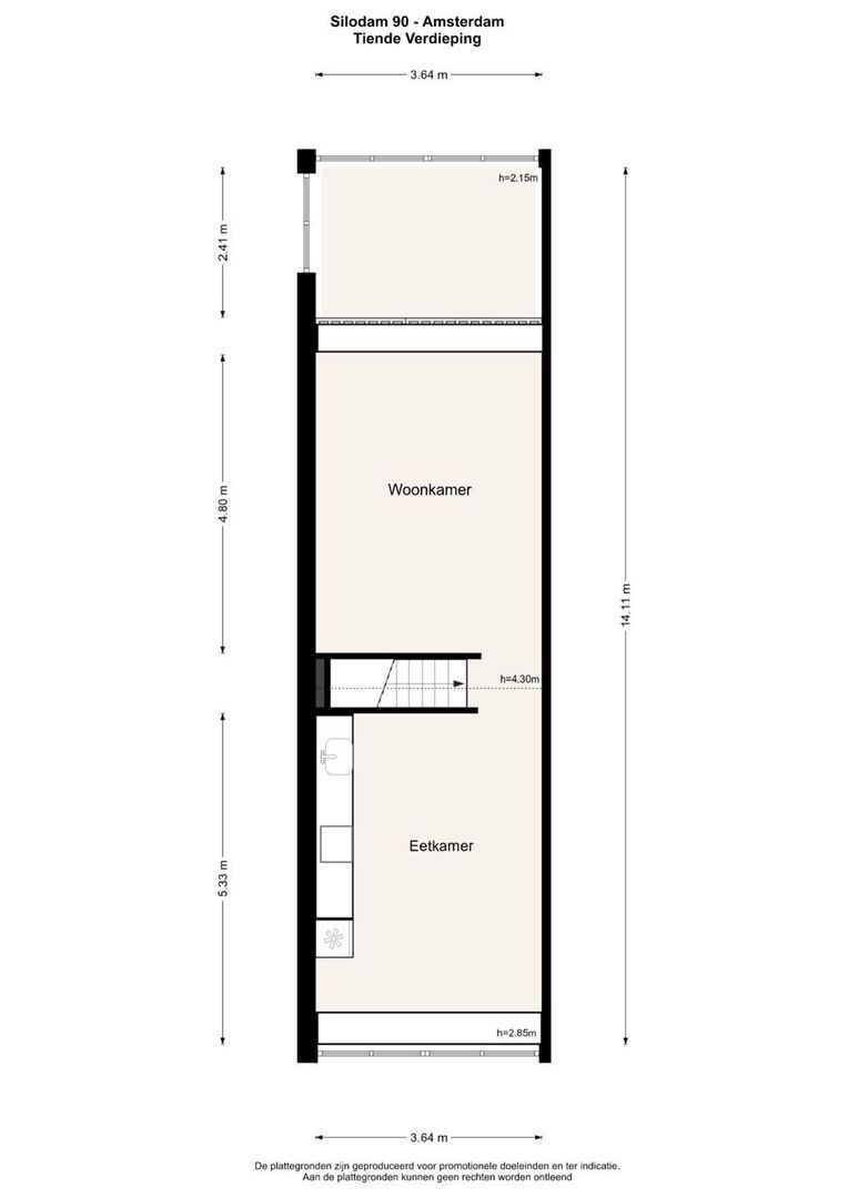 Silodam 90, Amsterdam plattegrond-3
