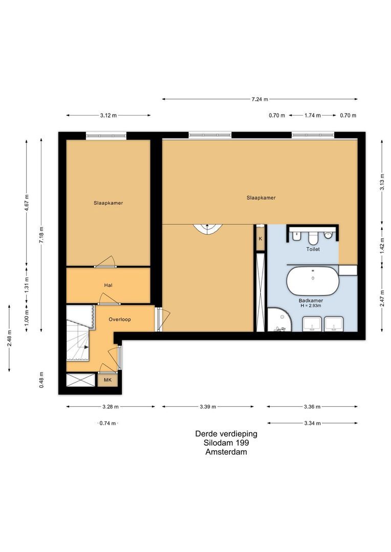 Silodam 199, Amsterdam plattegrond-1