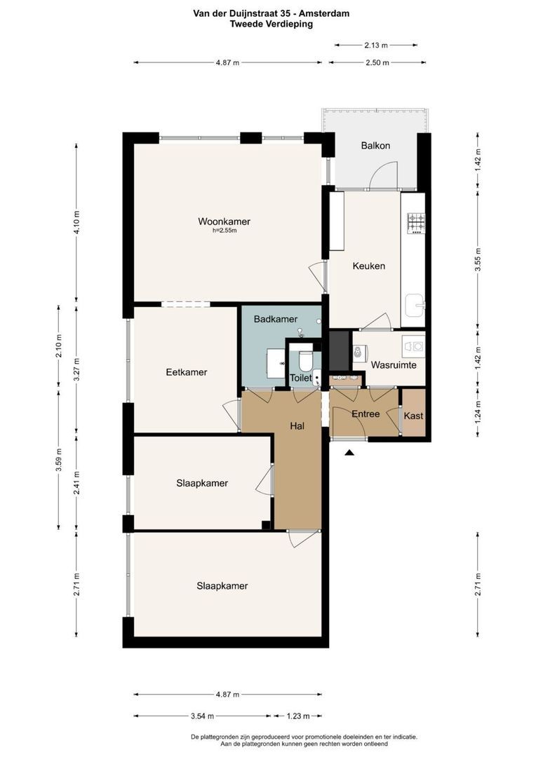 Van der Duijnstraat 35, Amsterdam plattegrond-0