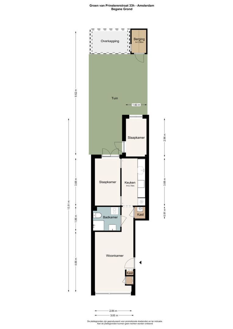 Groen van Prinstererstraat 33 H, Amsterdam plattegrond-0