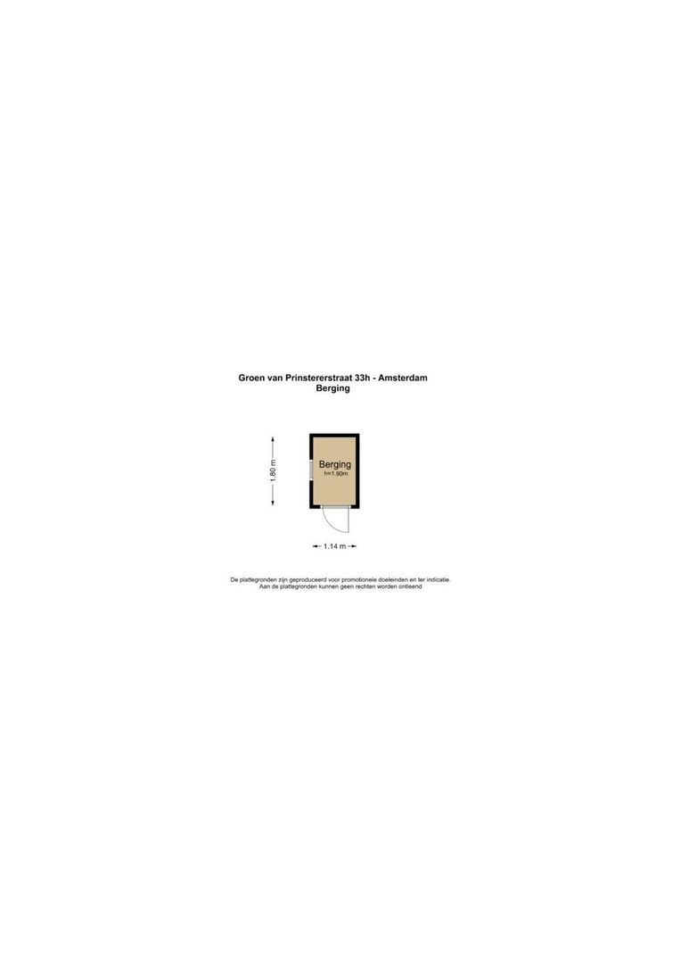 Groen van Prinstererstraat 33 H, Amsterdam plattegrond-4