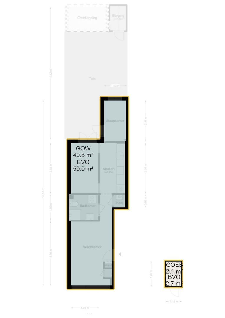 Groen van Prinstererstraat 33 H, Amsterdam plattegrond-2