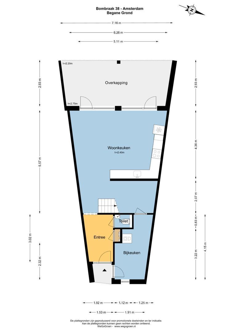 Bombraak 38, Amsterdam plattegrond-1