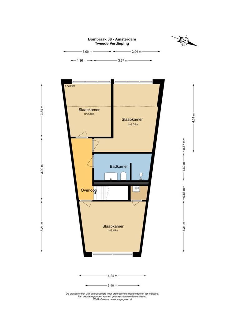 Bombraak 38, Amsterdam plattegrond-10
