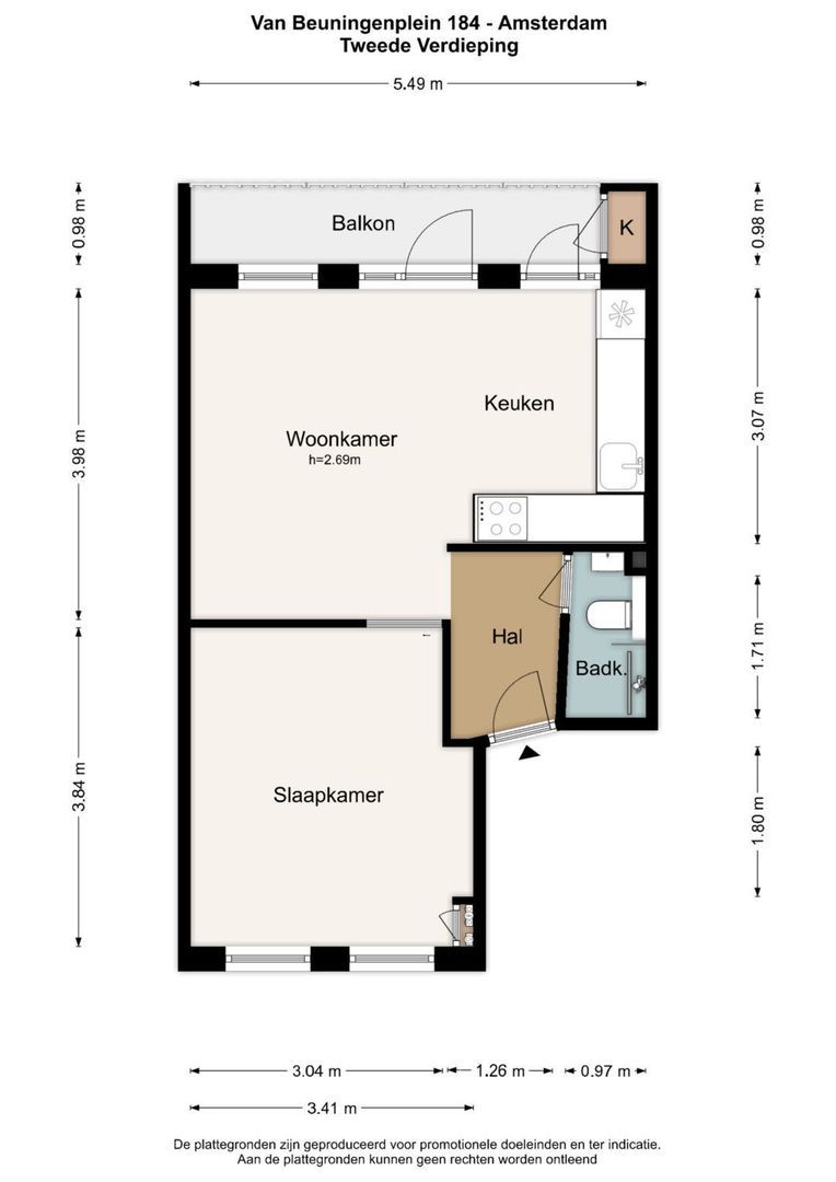 Van Beuningenplein 184, Amsterdam plattegrond-0