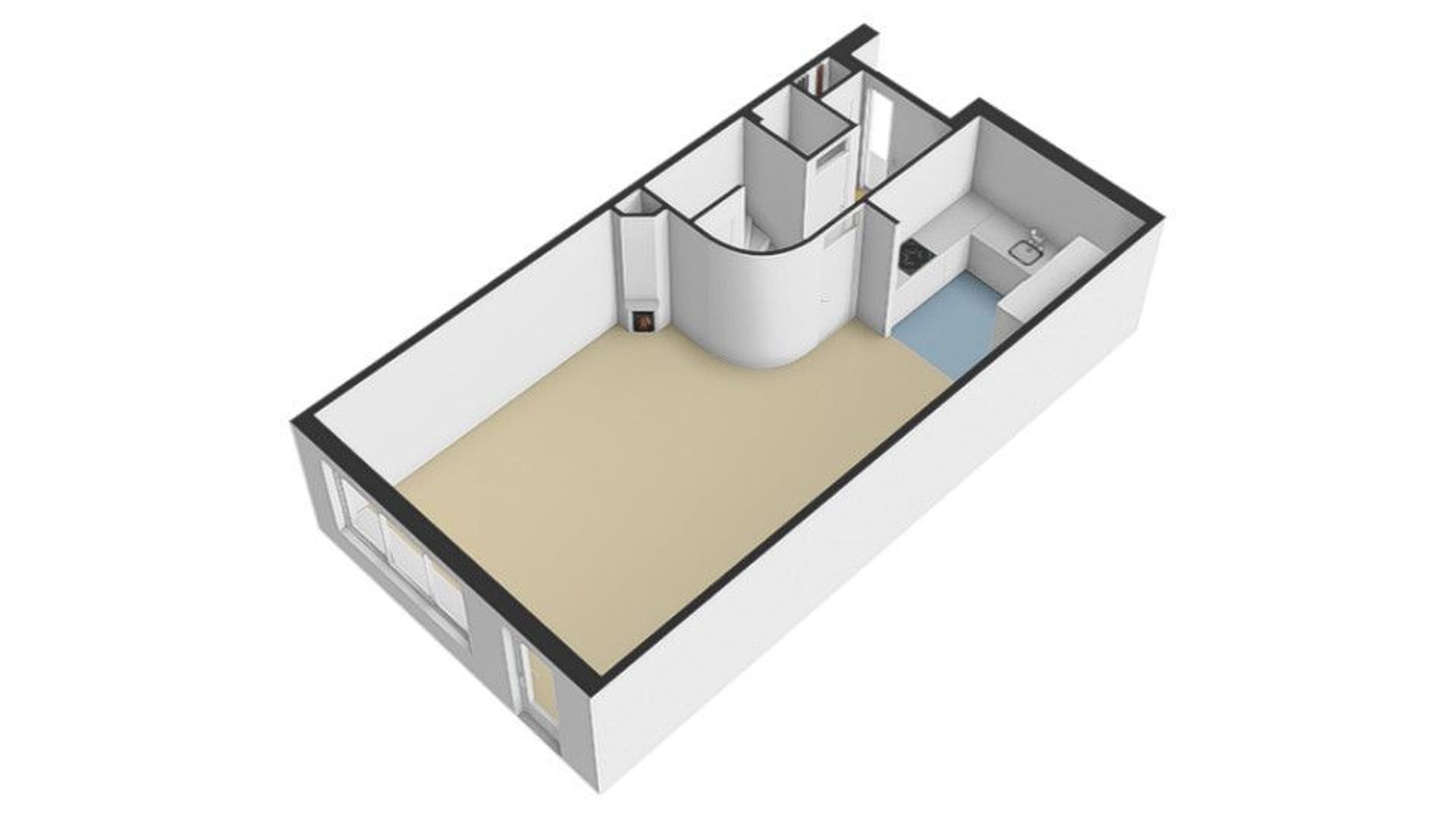 Botterweg 12, Diemen plattegrond-1