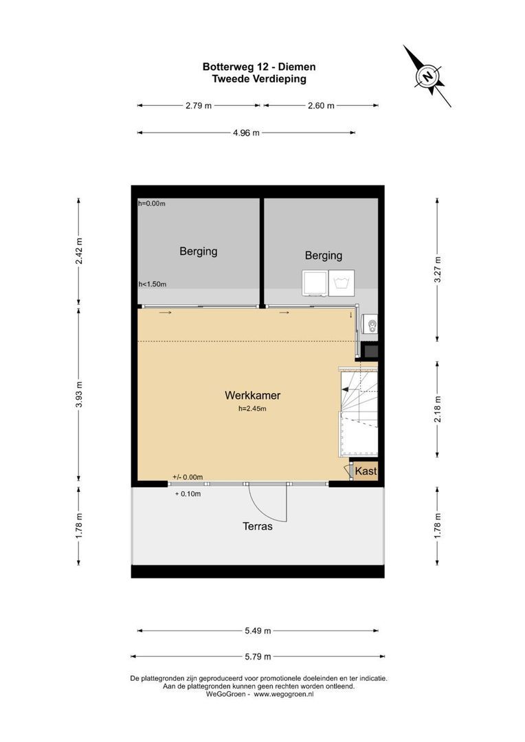 Botterweg 12, Diemen plattegrond-12