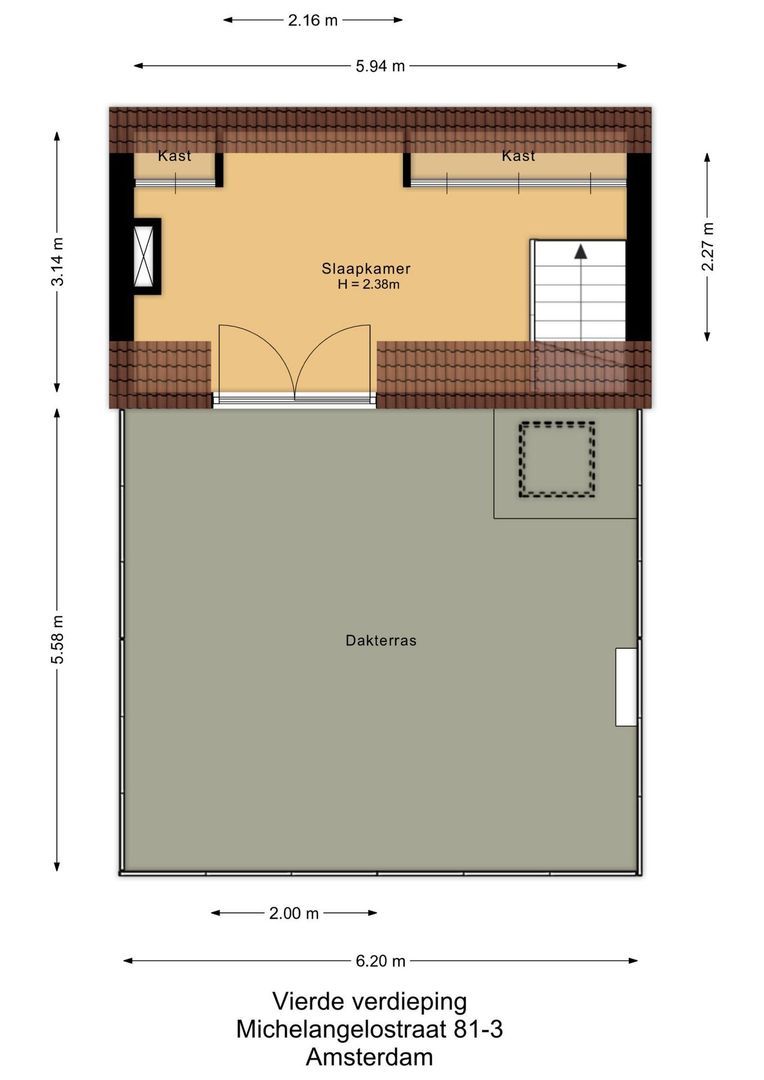 Michelangelostraat 81 3, Amsterdam plattegrond-4