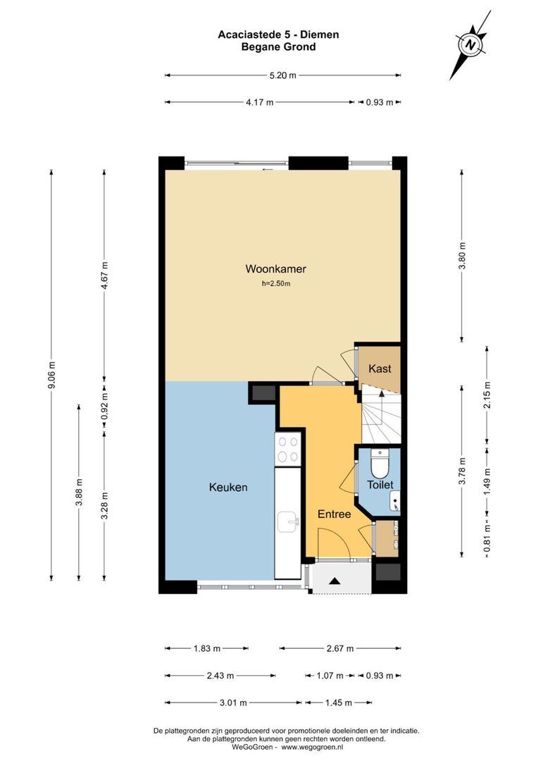 Acaciastede 5, Diemen plattegrond-0