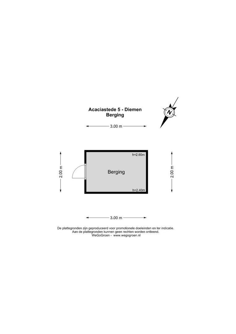 Acaciastede 5, Diemen plattegrond-3