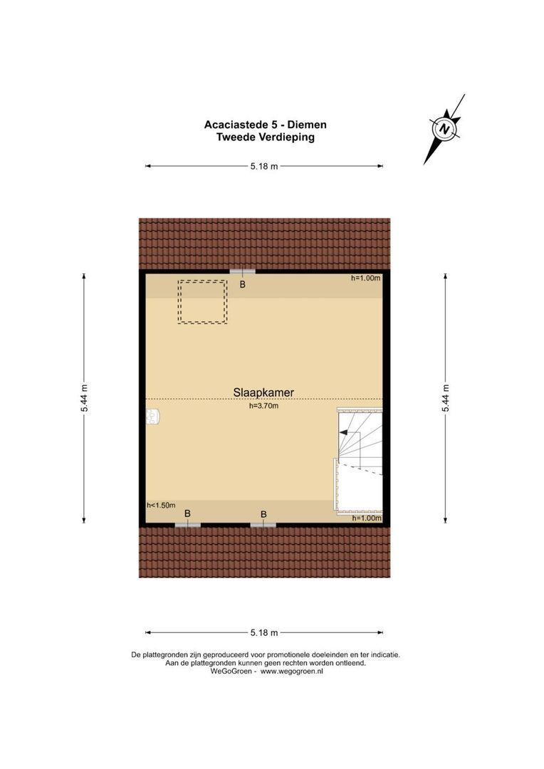 Acaciastede 5, Diemen plattegrond-12