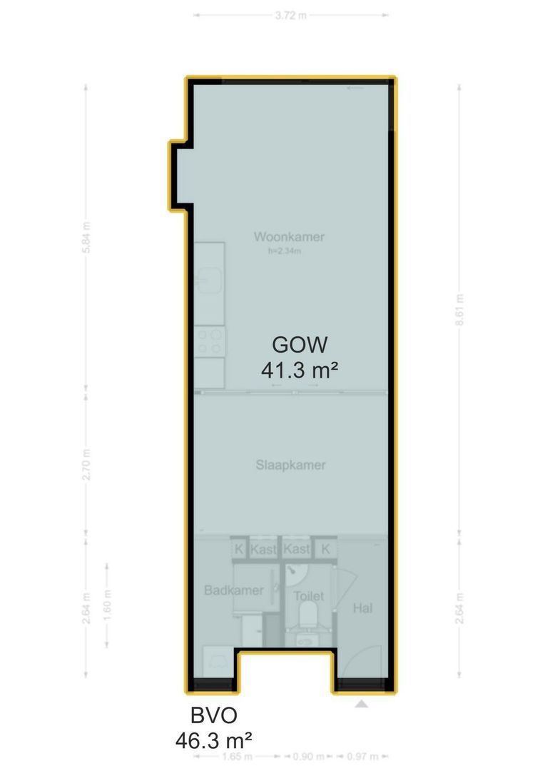 Hazenstraat 56 A, Amsterdam plattegrond-0