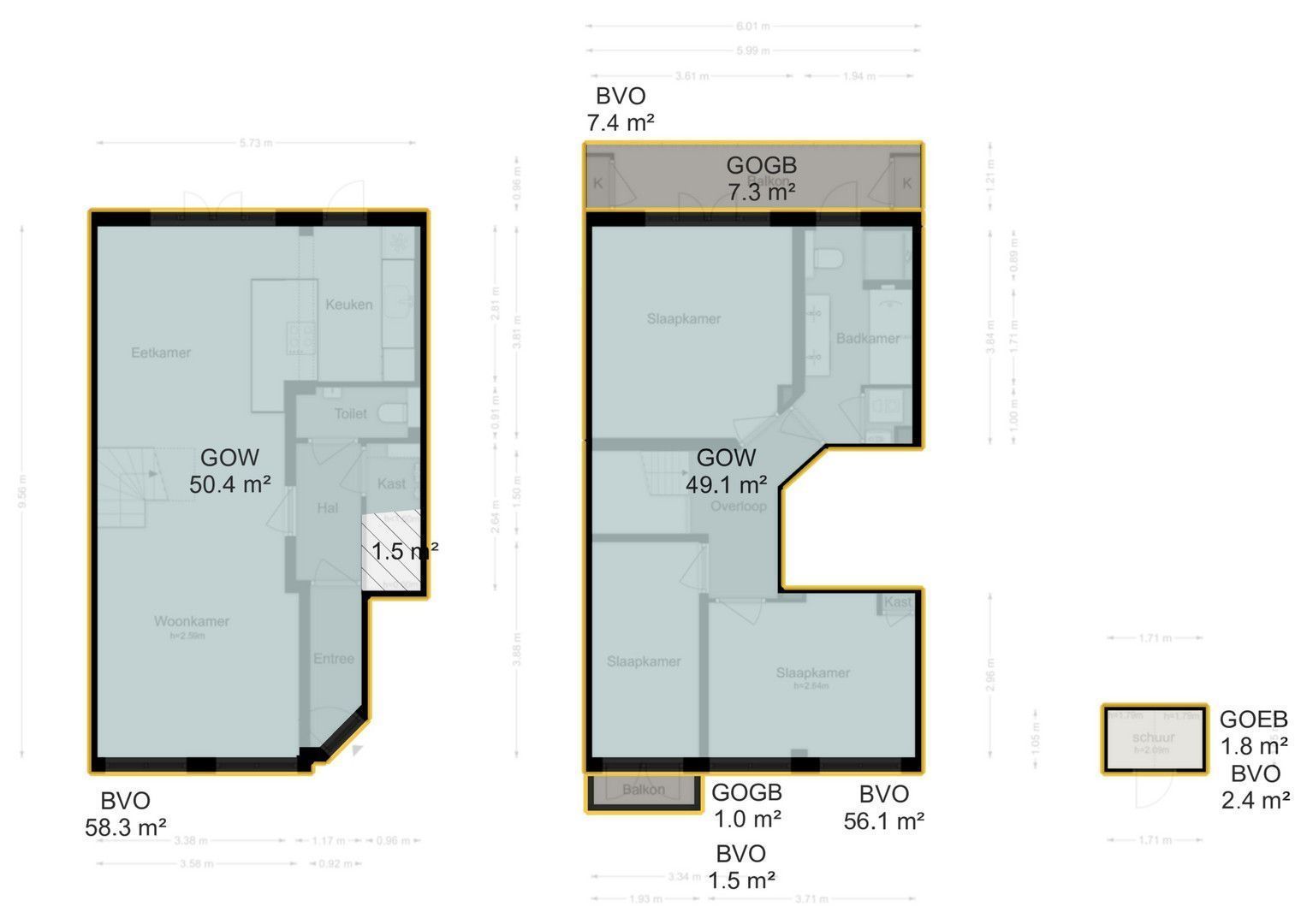 Van Spilbergenstraat 57 H, Amsterdam plattegrond-0