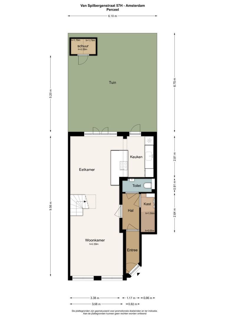 Van Spilbergenstraat 57 H, Amsterdam plattegrond-3